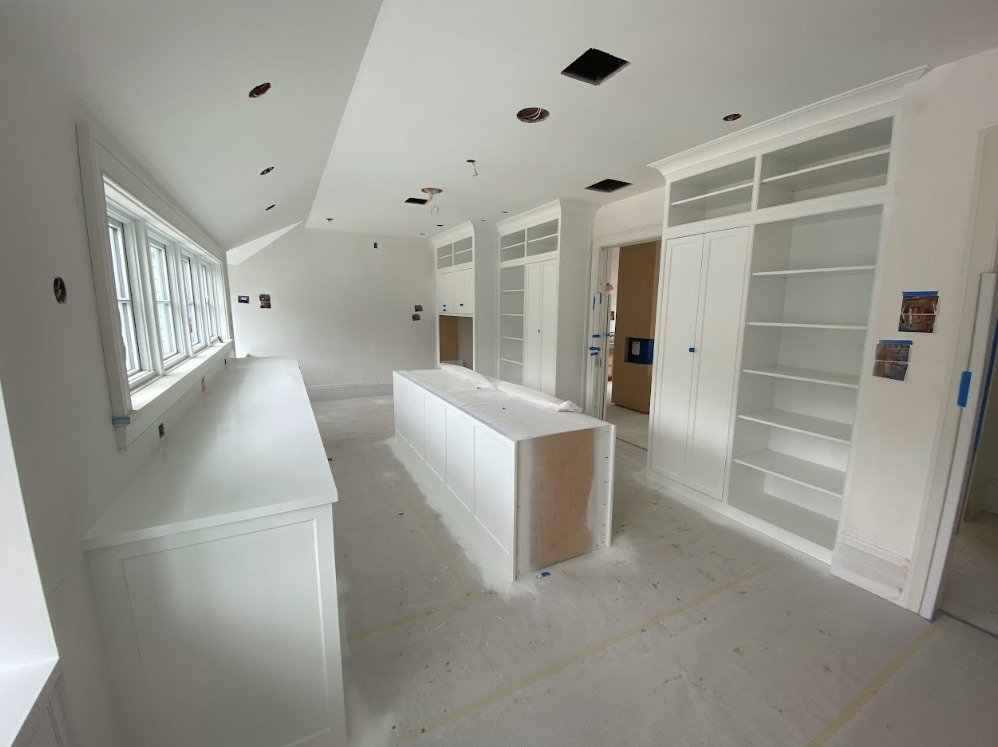 cabinet refinishing work by Compass Painting Hyannis