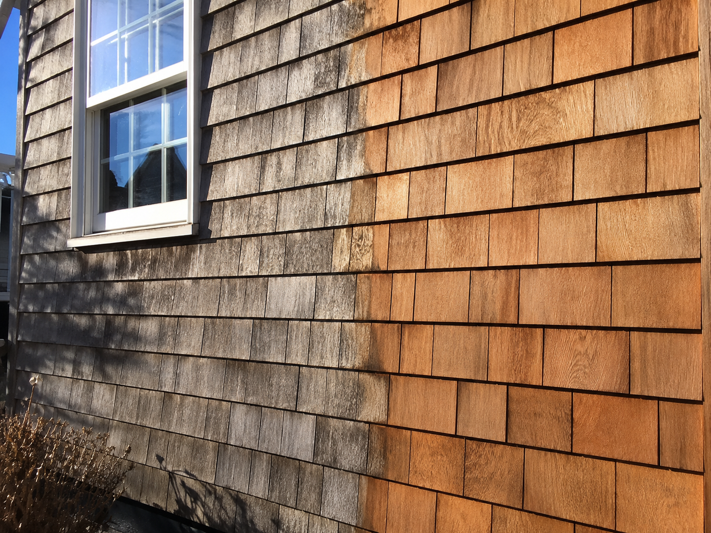Cedar shingle and shake finishes on a Cape Cod home