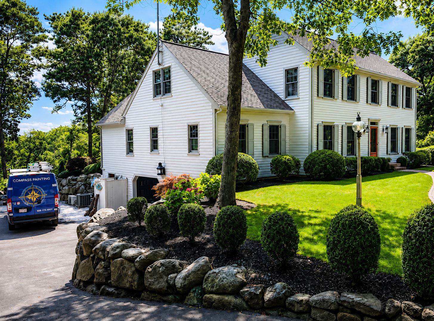 exterior house painting by Compass Painting Cape Cod