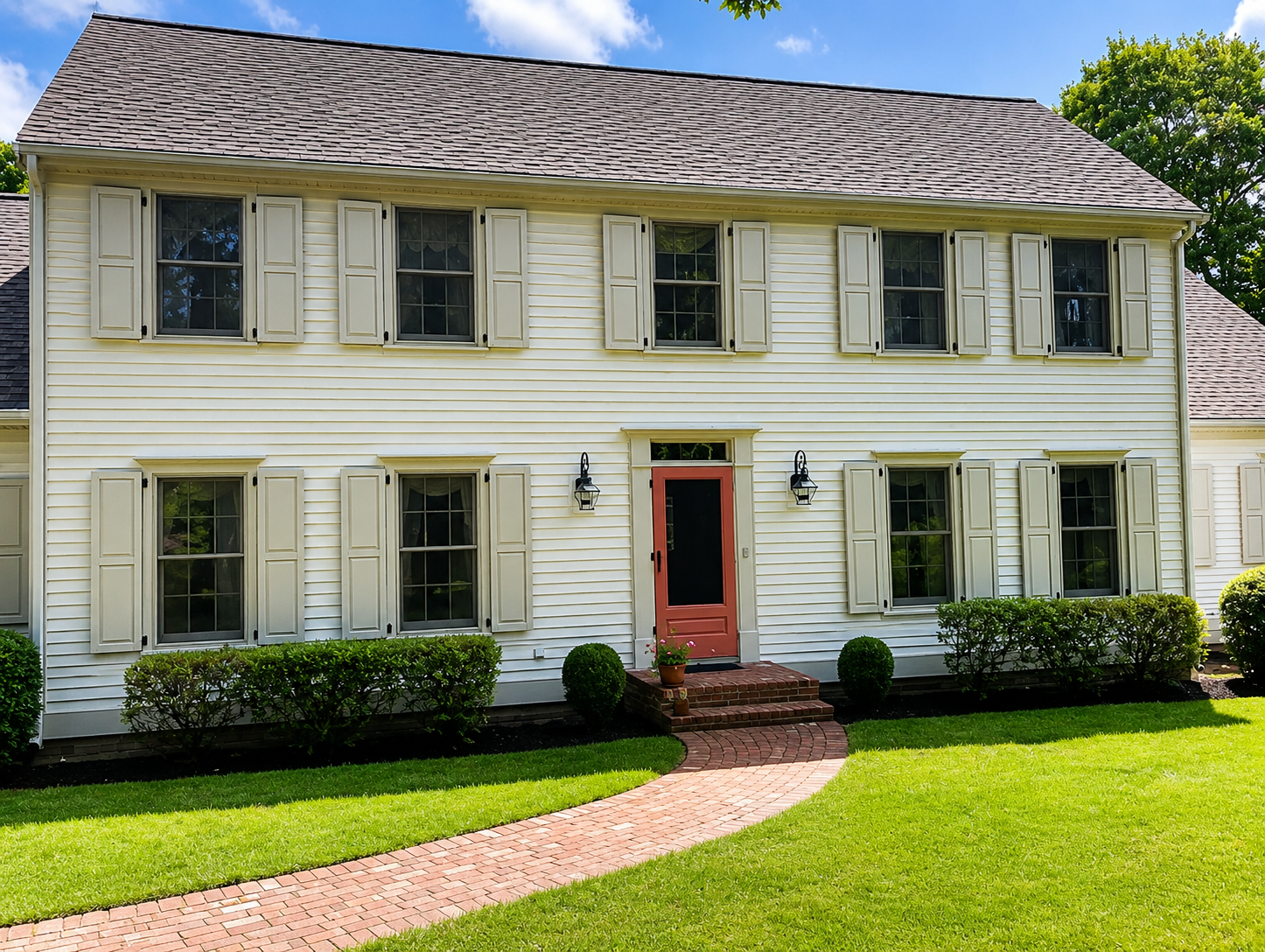 Historic home exterior painting on Cape Cod