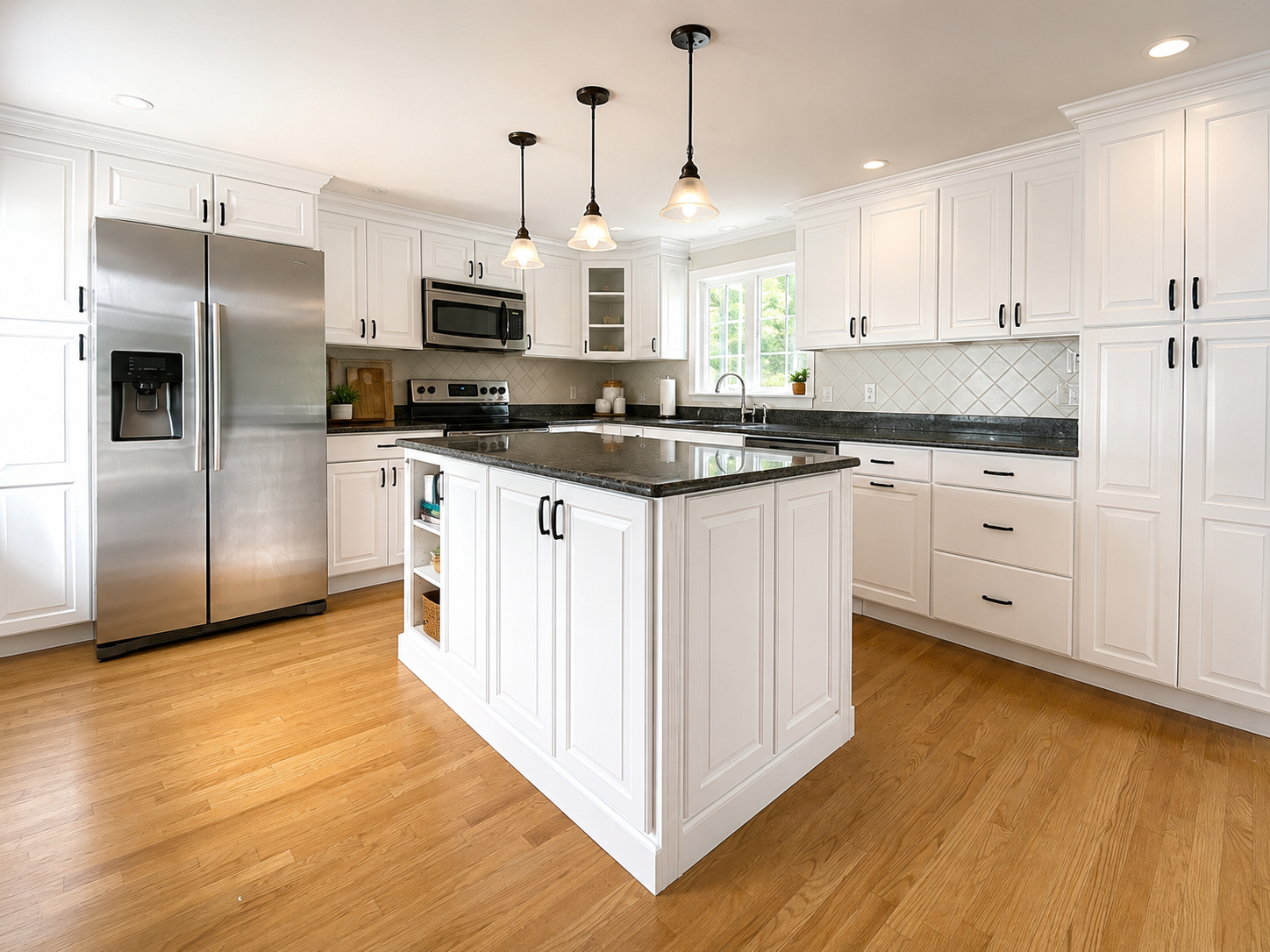 Painted kitchen cabinet finishes in Hyannis