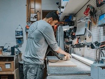 Compass Painting cabinet finishing shop in Hyannis Cape Cod
