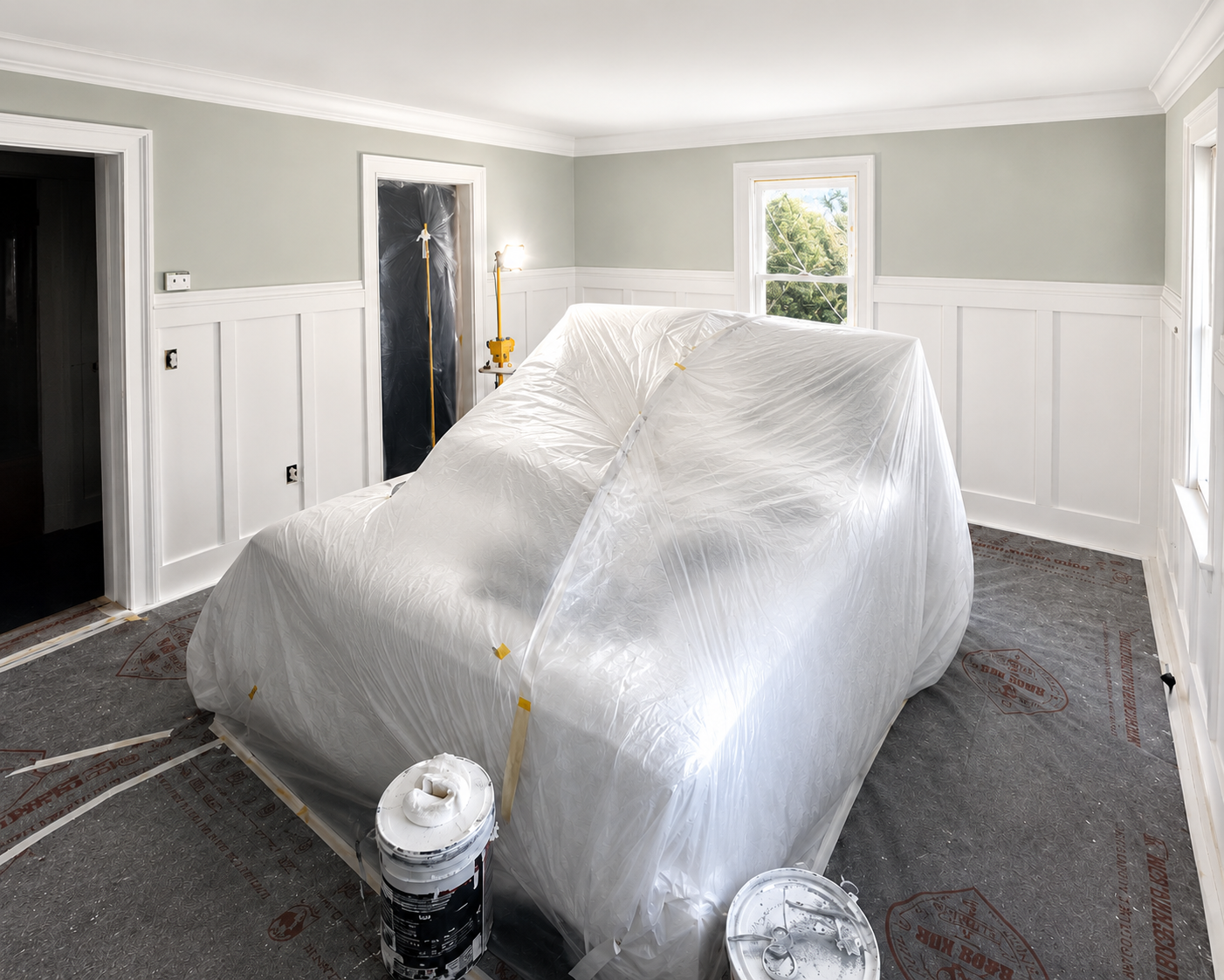 Interior house painting in Hyannis MA by Compass Painting